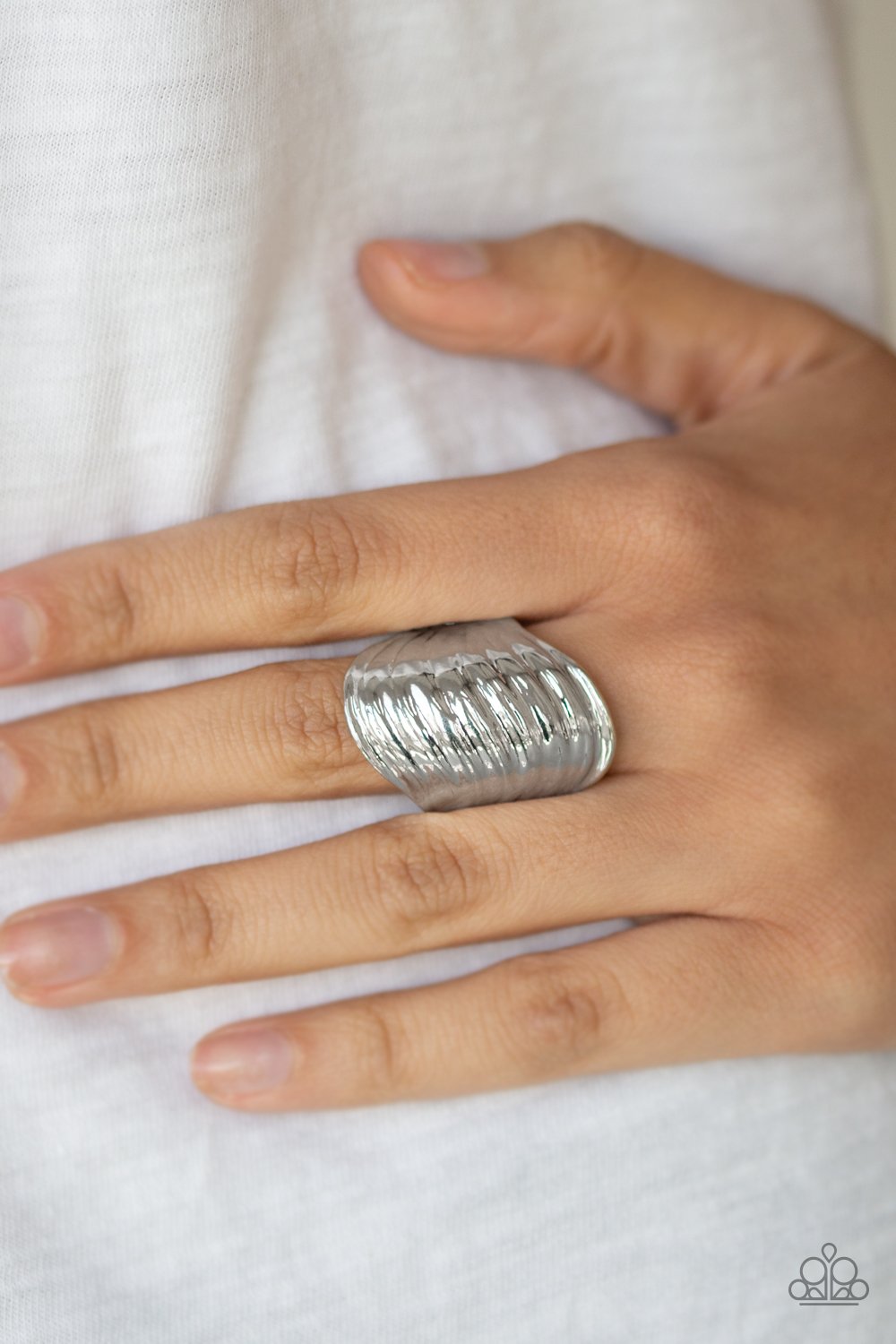 Made That Sway-silver-Paparazzi ring