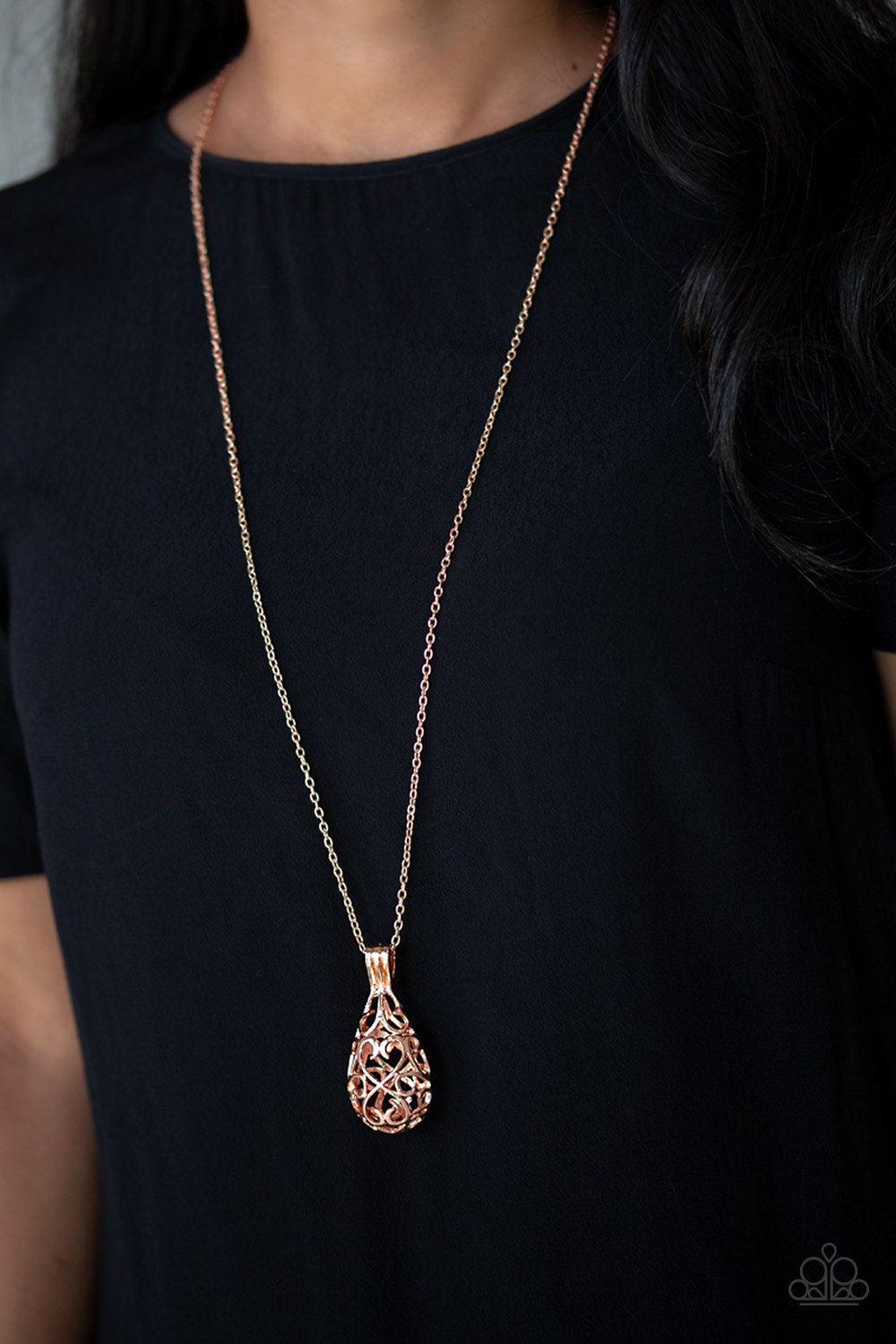 Magic Potions - rose gold - Paparazzi necklace
