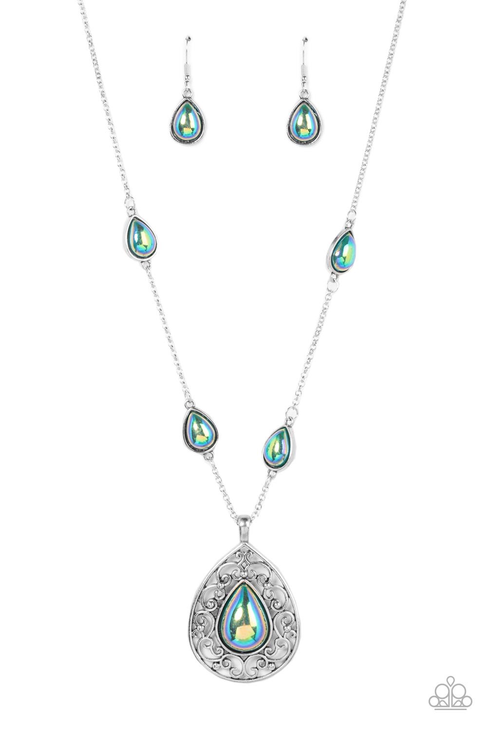 Magical Masquerade - green - Paparazzi necklace