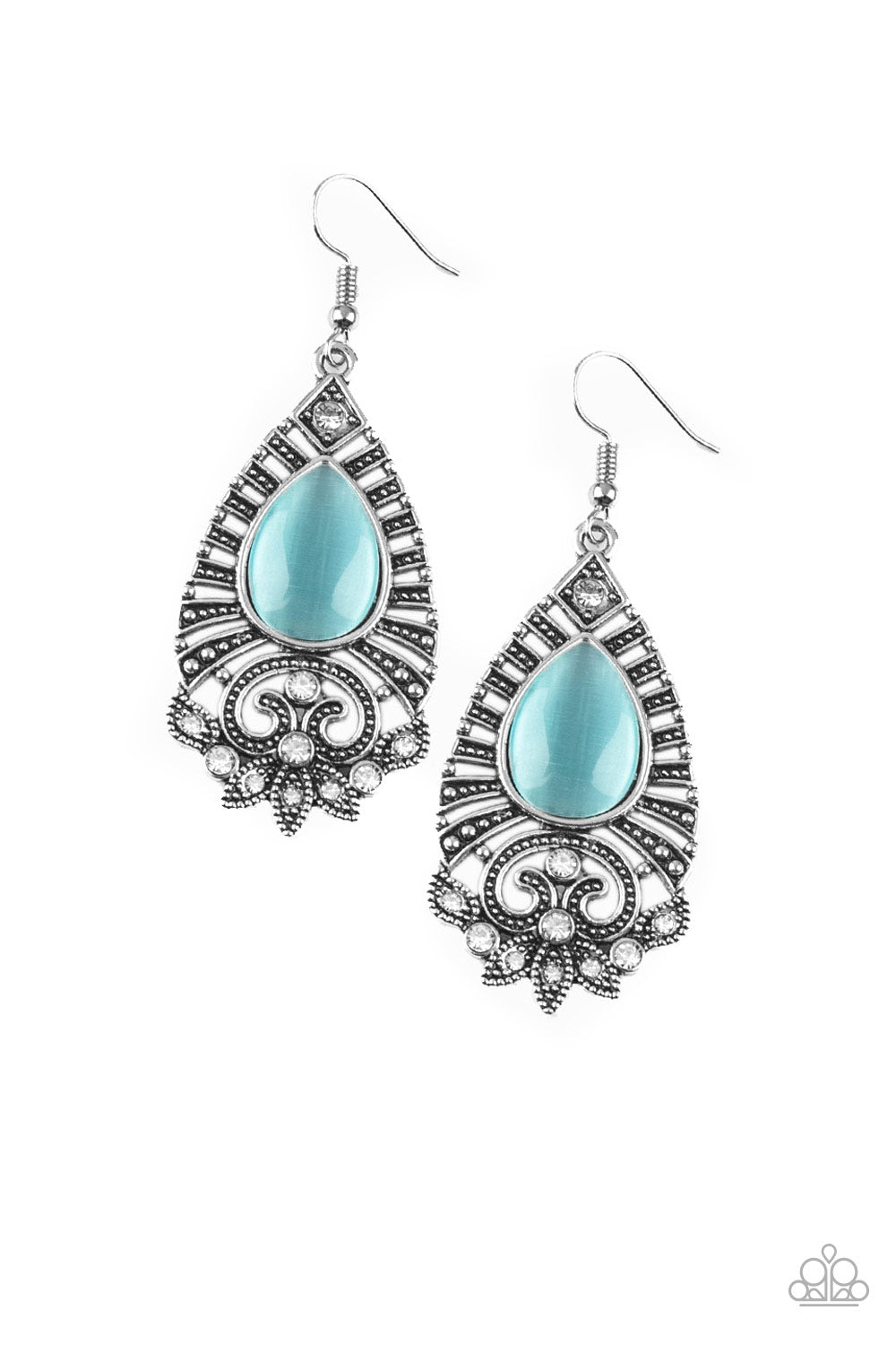 Majestically Malibu - blue - Paparazzi earrings