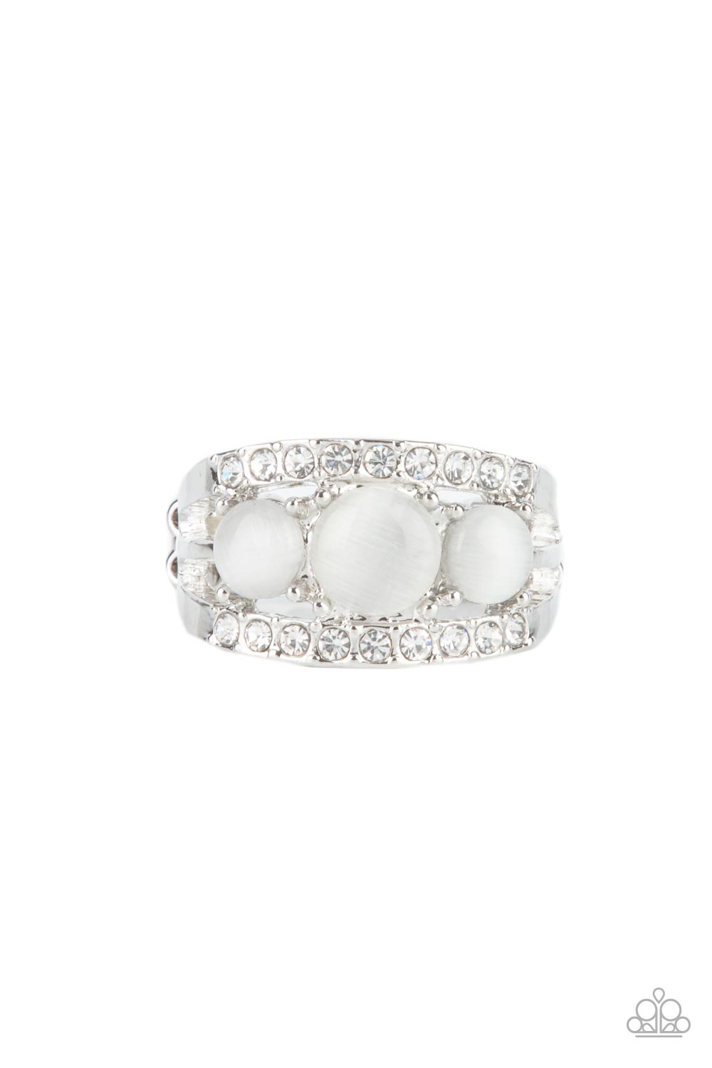 Majestically Mythic - white - Paparazzi ring