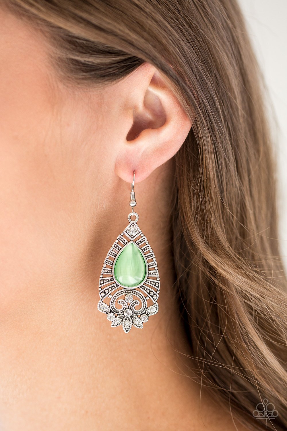 Majestically Malibu green Paparazzi earrings – JewelryBlingThing