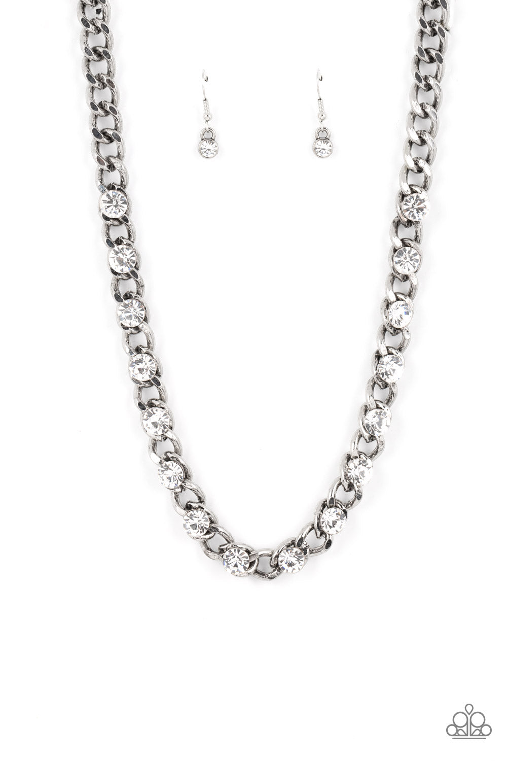 Major Moxie - white - Paparazzi necklace