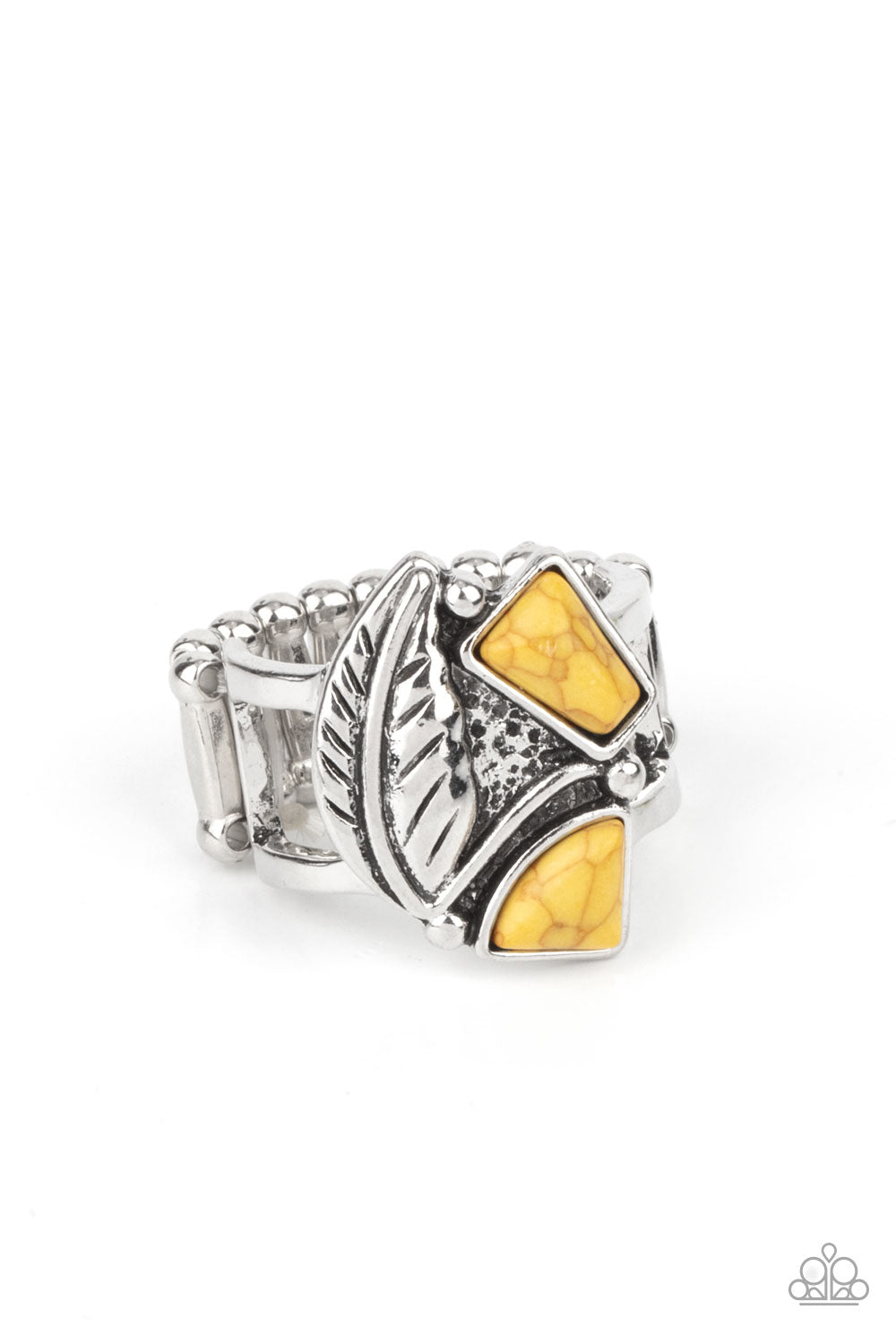 Make the NEST of It - yellow - Paparazzi ring