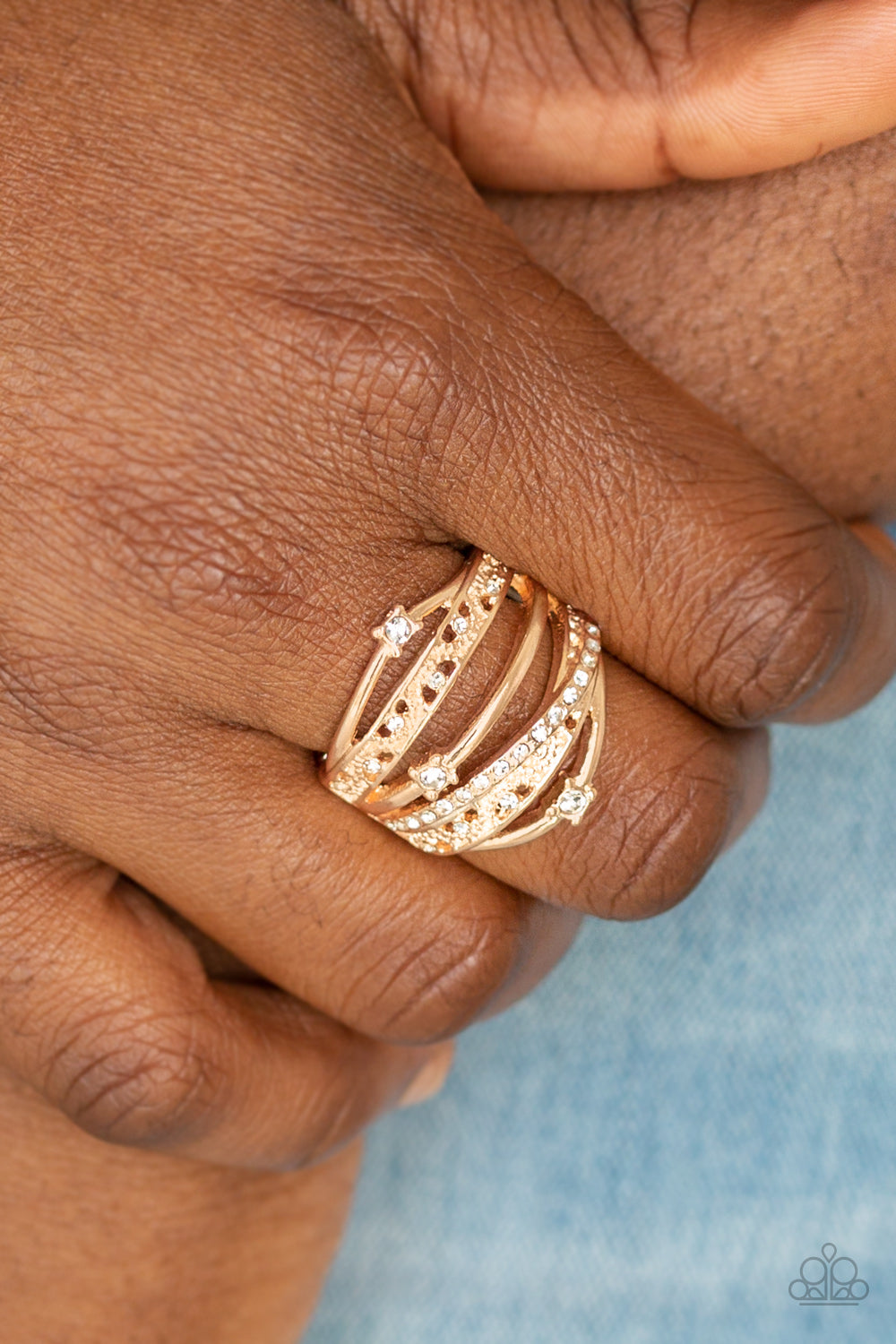 Making the World Sparkle - rose gold - Paparazzi ring
