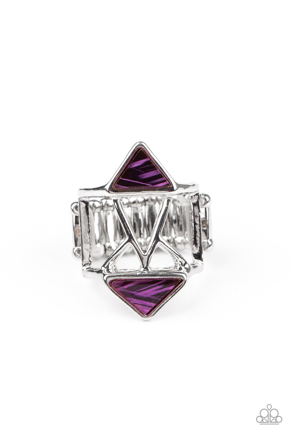 Making Me Edgy - purple - Paparazzi ring