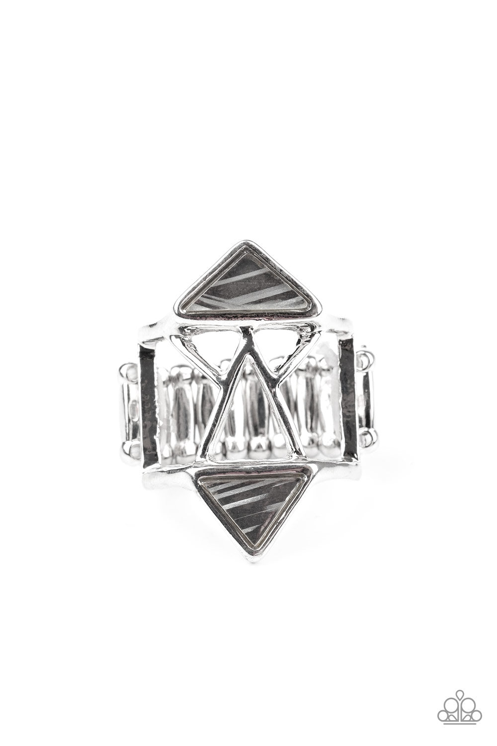 Making Me Edgy - silver - Paparazzi ring