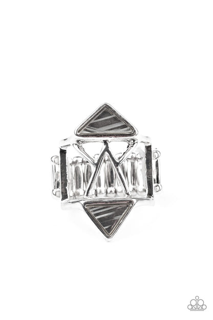 Making Me Edgy - silver - Paparazzi ring