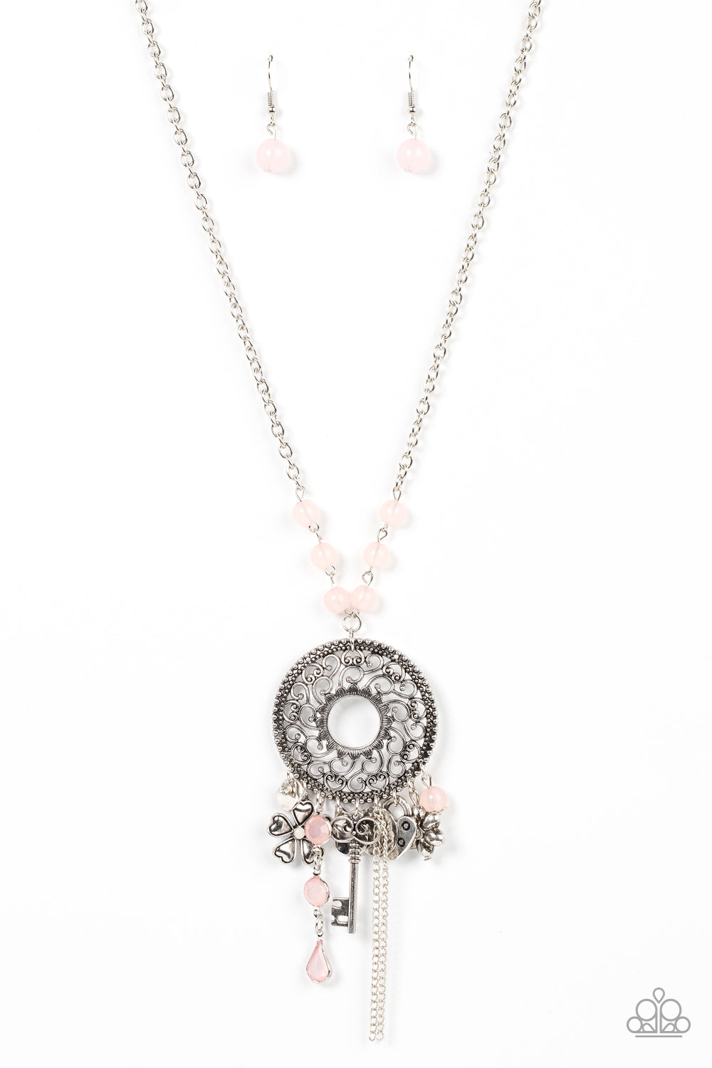 Making Memories - pink - Paparazzi necklace