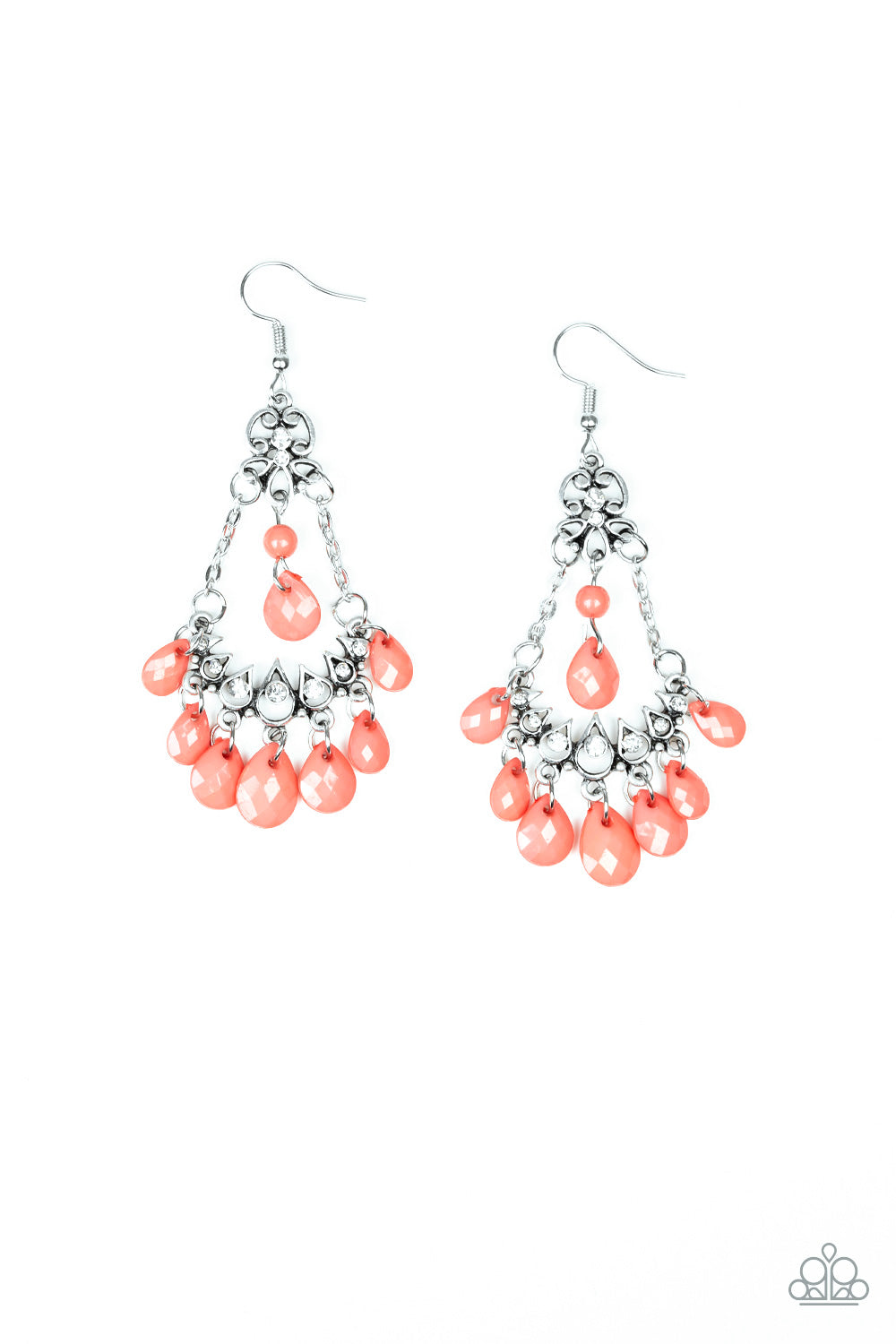 Malibu Sunset - orange - Paparazzi earrings