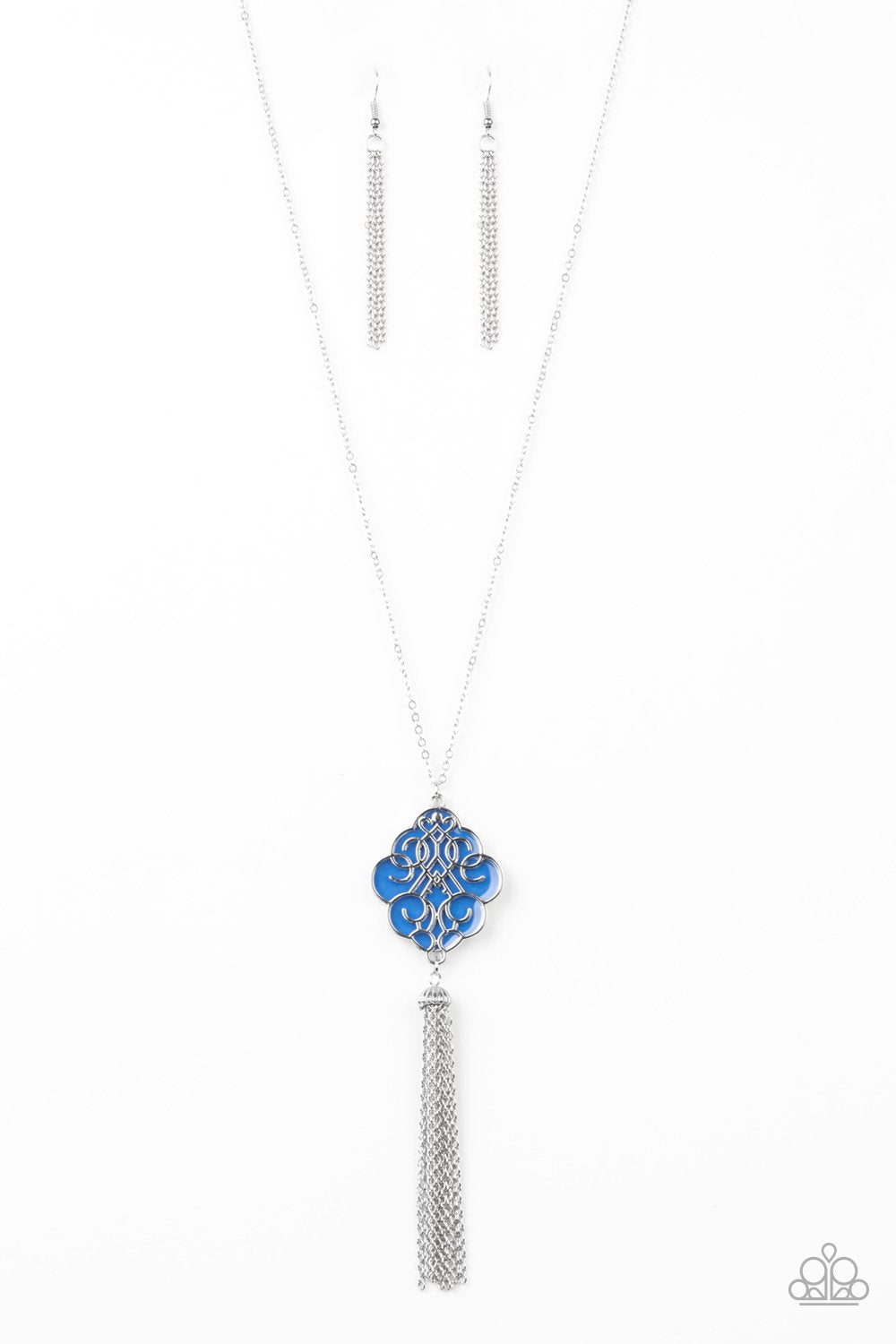 Malibu Mandala-blue-Paparazzi necklace
