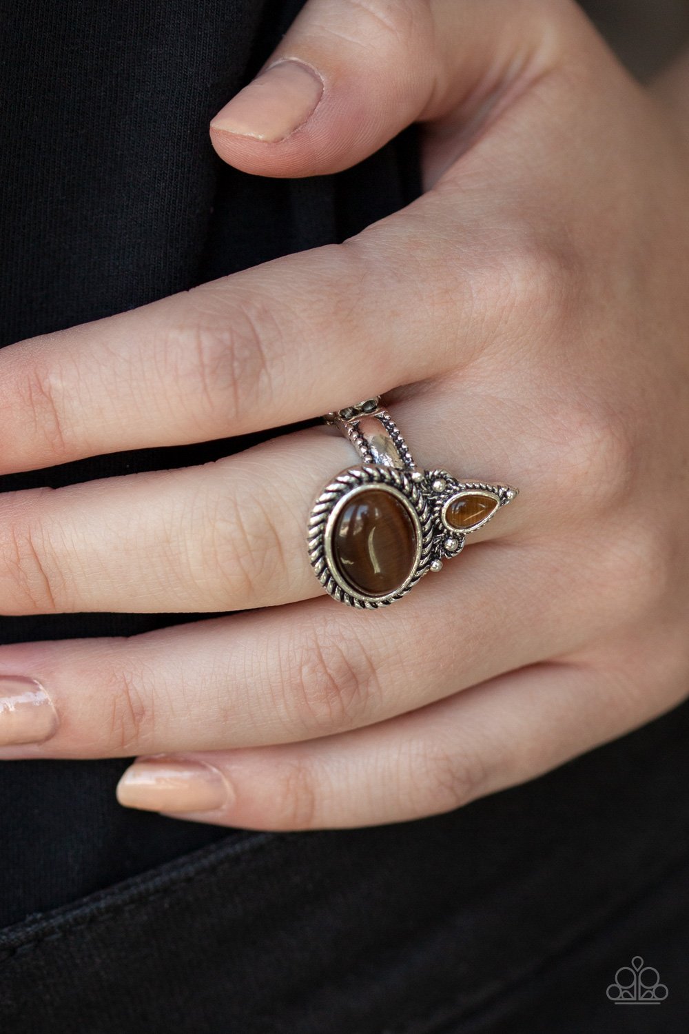 Malibu Mist - brown - Paparazzi ring