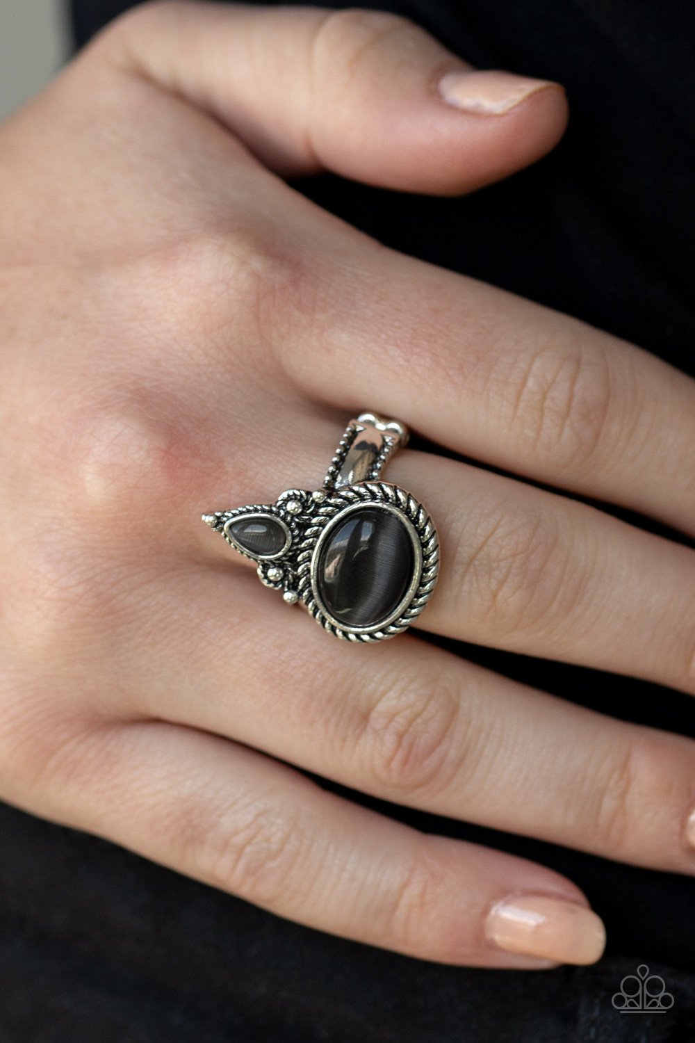 Malibu Mist-silver-Paparazzi ring