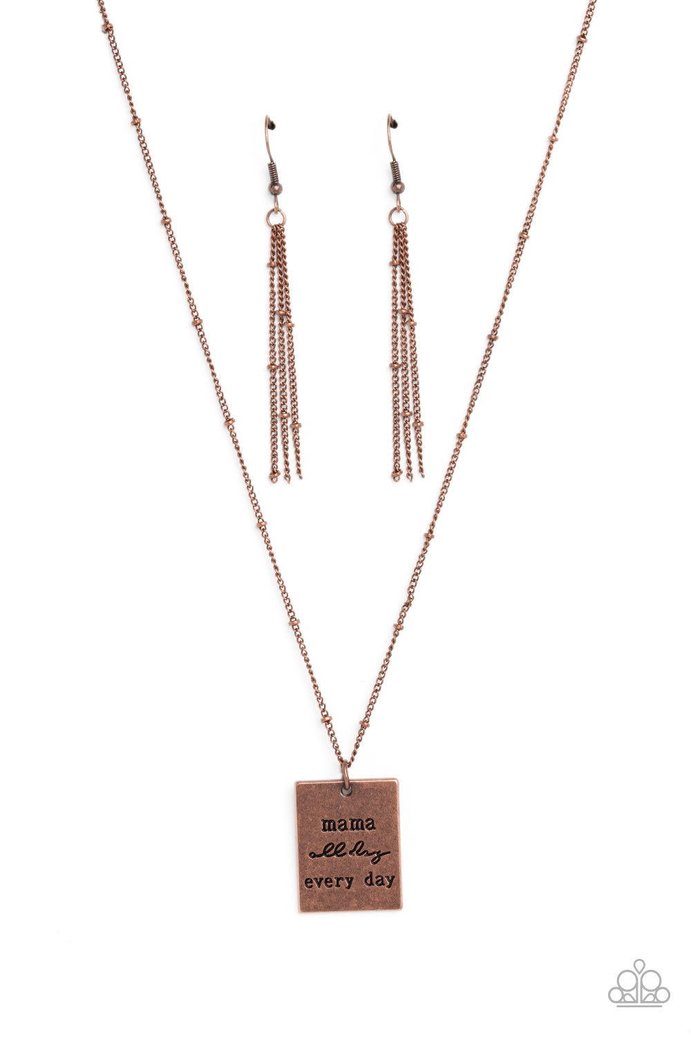Mama MVP - copper - Paparazzi necklace