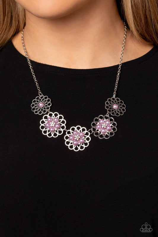 Mandala Mosaic - purple - Paparazzi necklace