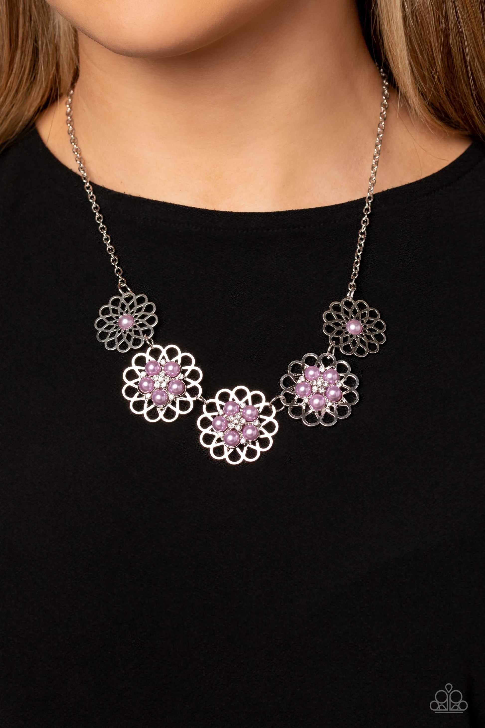 Mandala Mosaic - purple - Paparazzi necklace