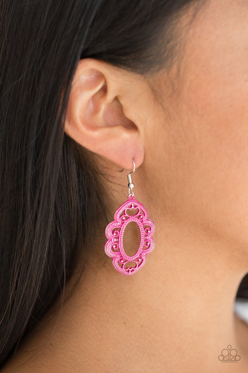 Mantras and Mandalas - pink - Paparazzi earrings