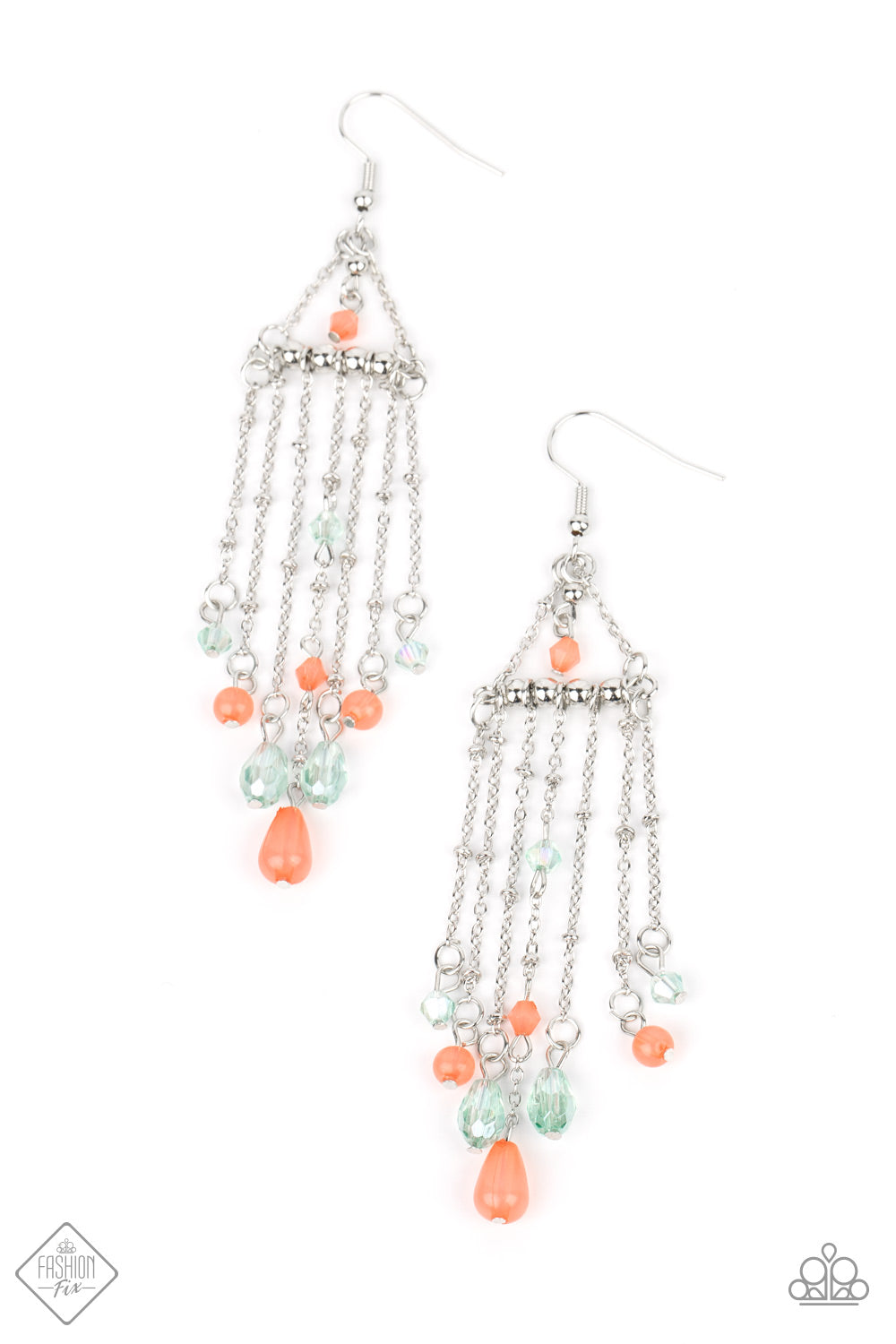 Marina Breeze - orange - Paparazzi earrings