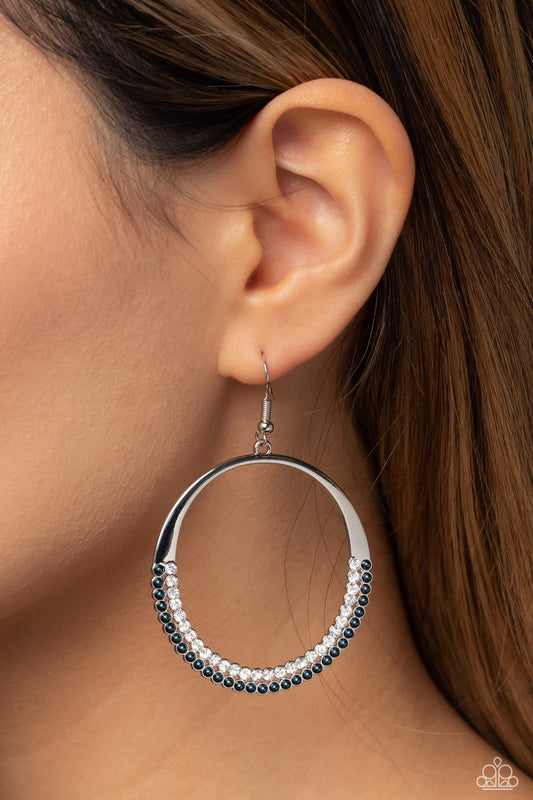 Material PEARL - blue - Paparazzi earrings