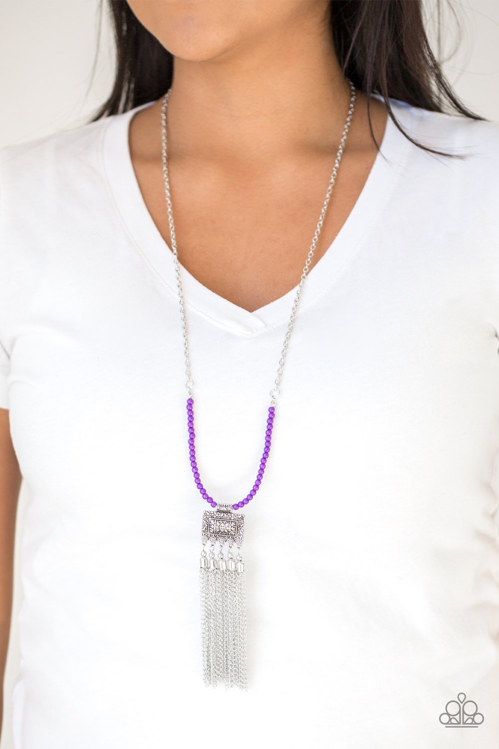 Mayan Masquerade-purple-Paparazzi necklace