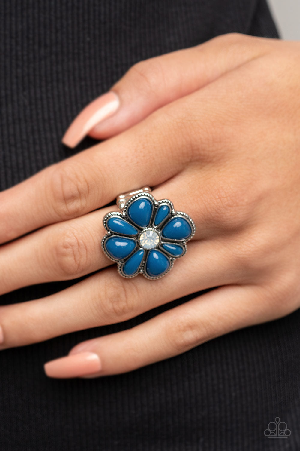 Meadow Mystique - Blue - Paparazzi Ring