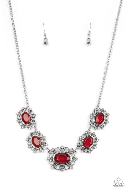 Meadow Wedding - red - Paparazzi necklace