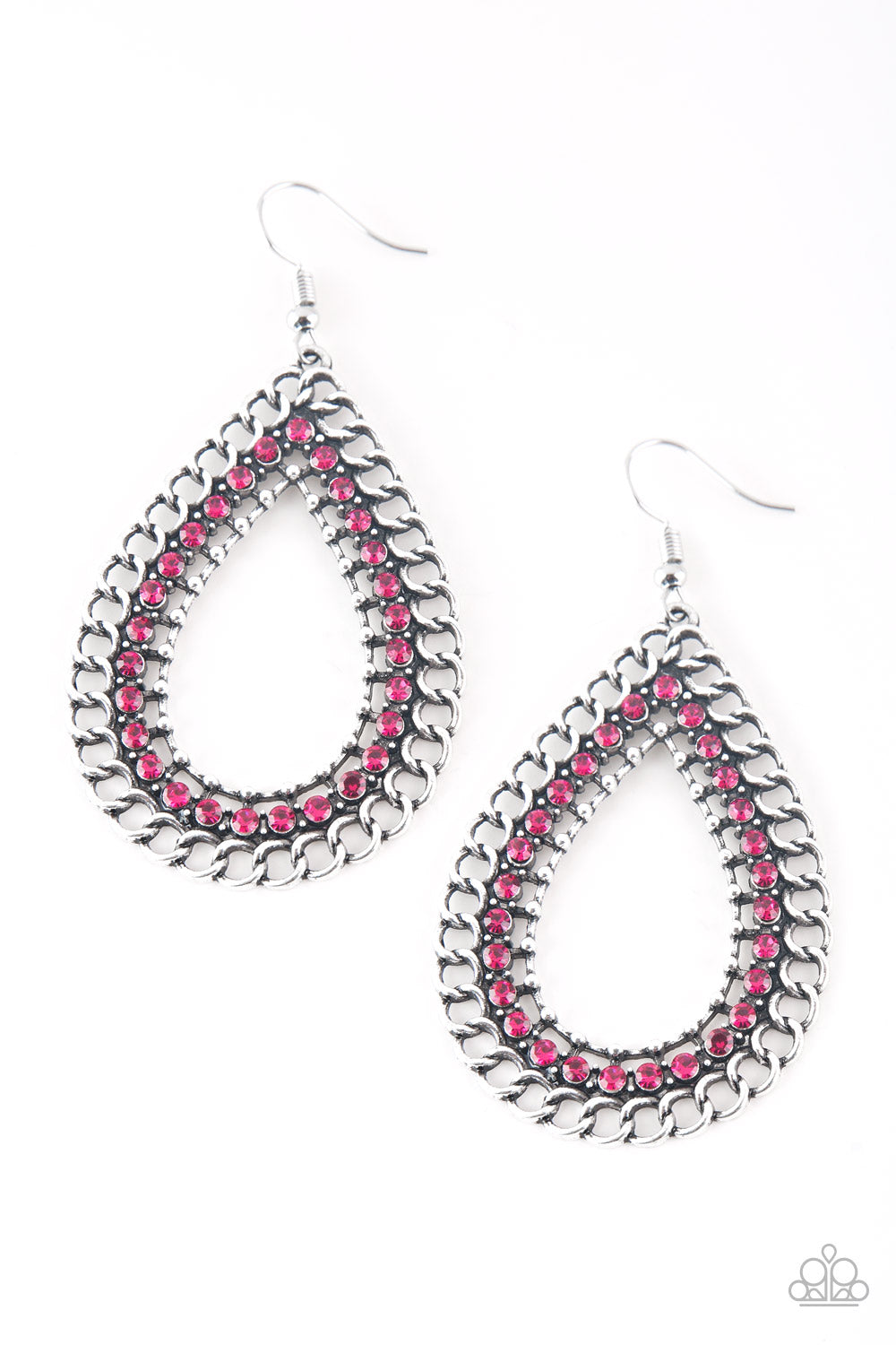 Mechanical Marvel - pink - Paparazzi earrings