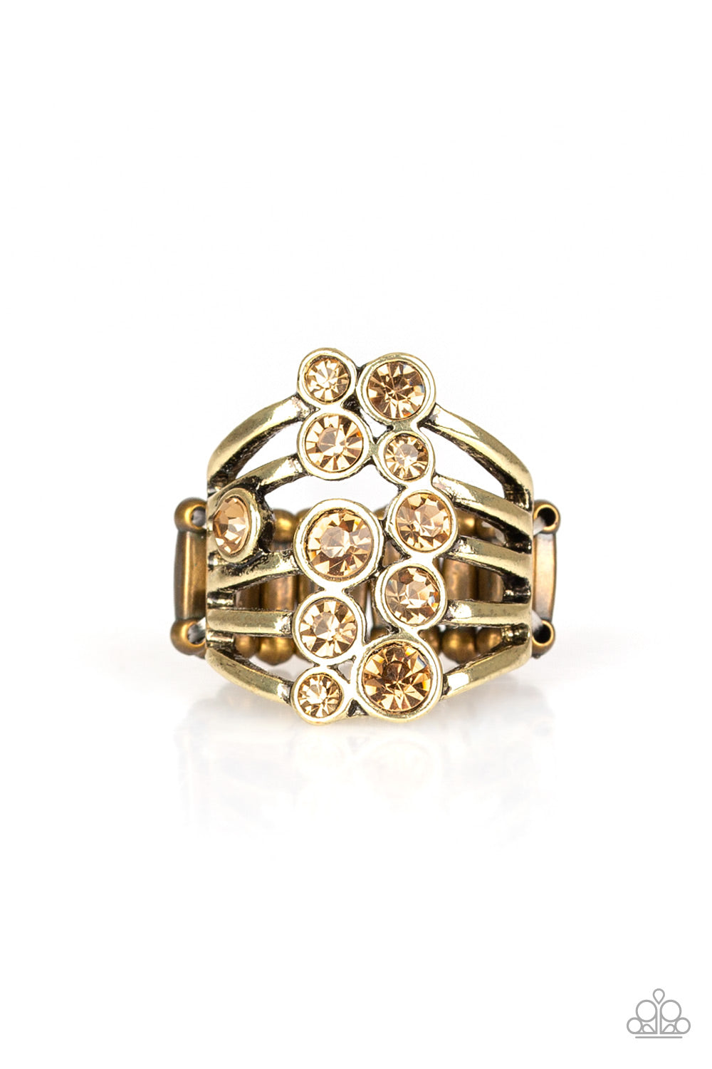 Meet in the Middle - brass - Paparazzi ring