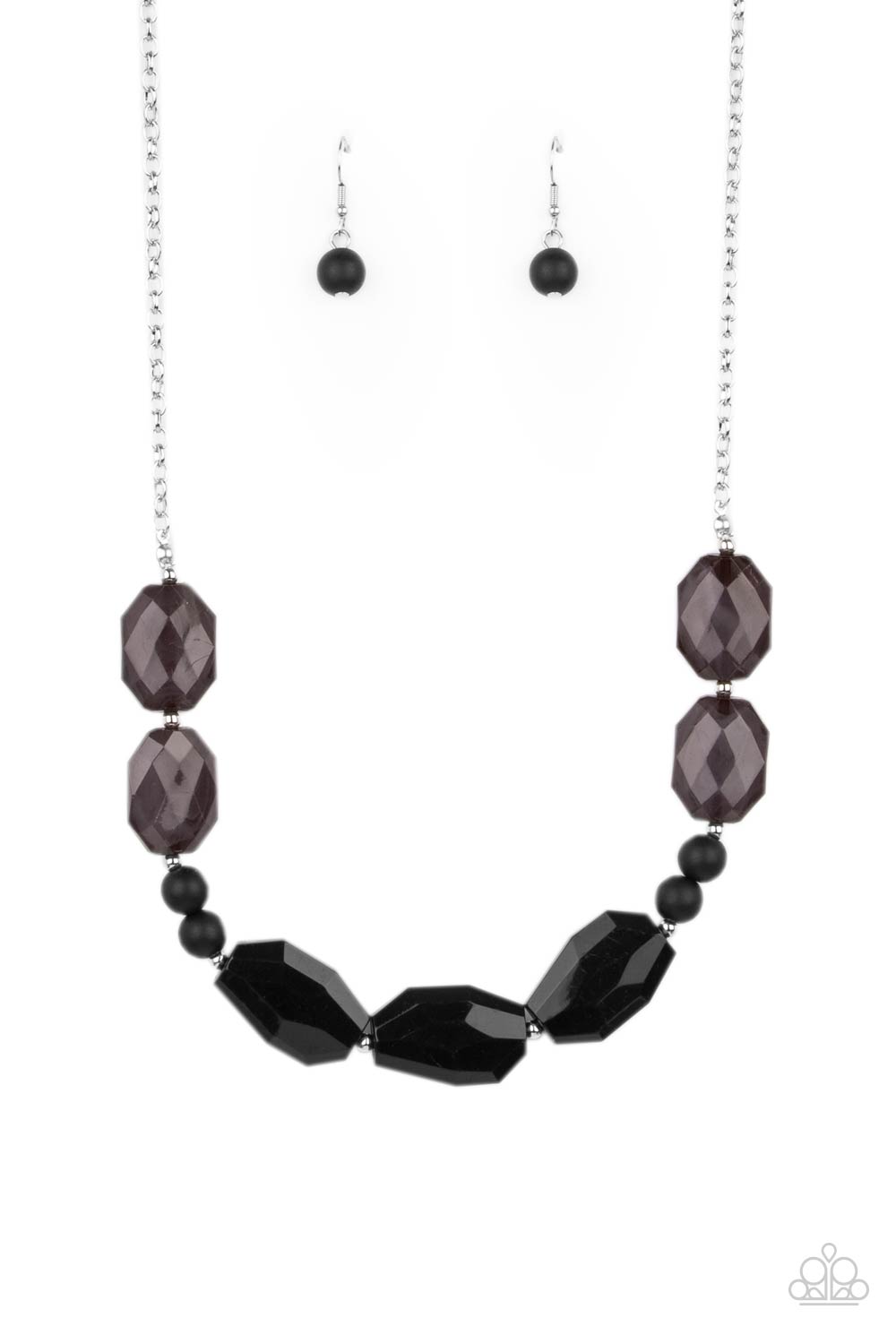 Melrose Melody - black - Paparazzi necklace