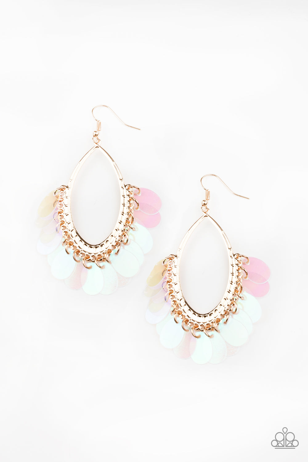 Mermaid Magic - gold - Paparazzi earrings