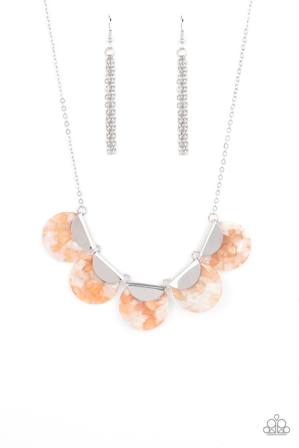 Mermaid Oasis - orange - Paparazzi necklace