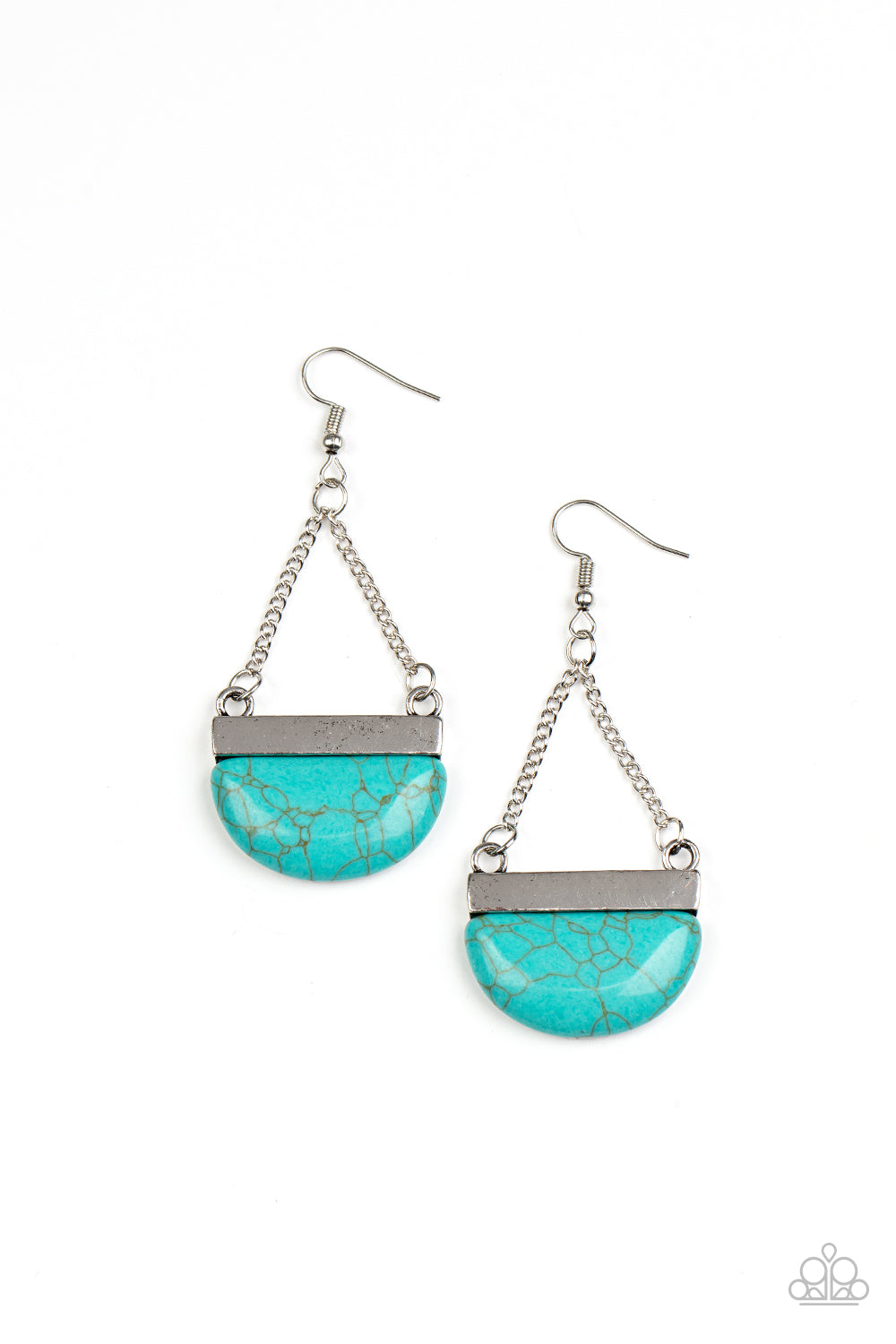 Mesa Mezzanine - blue - Paparazzi earrings