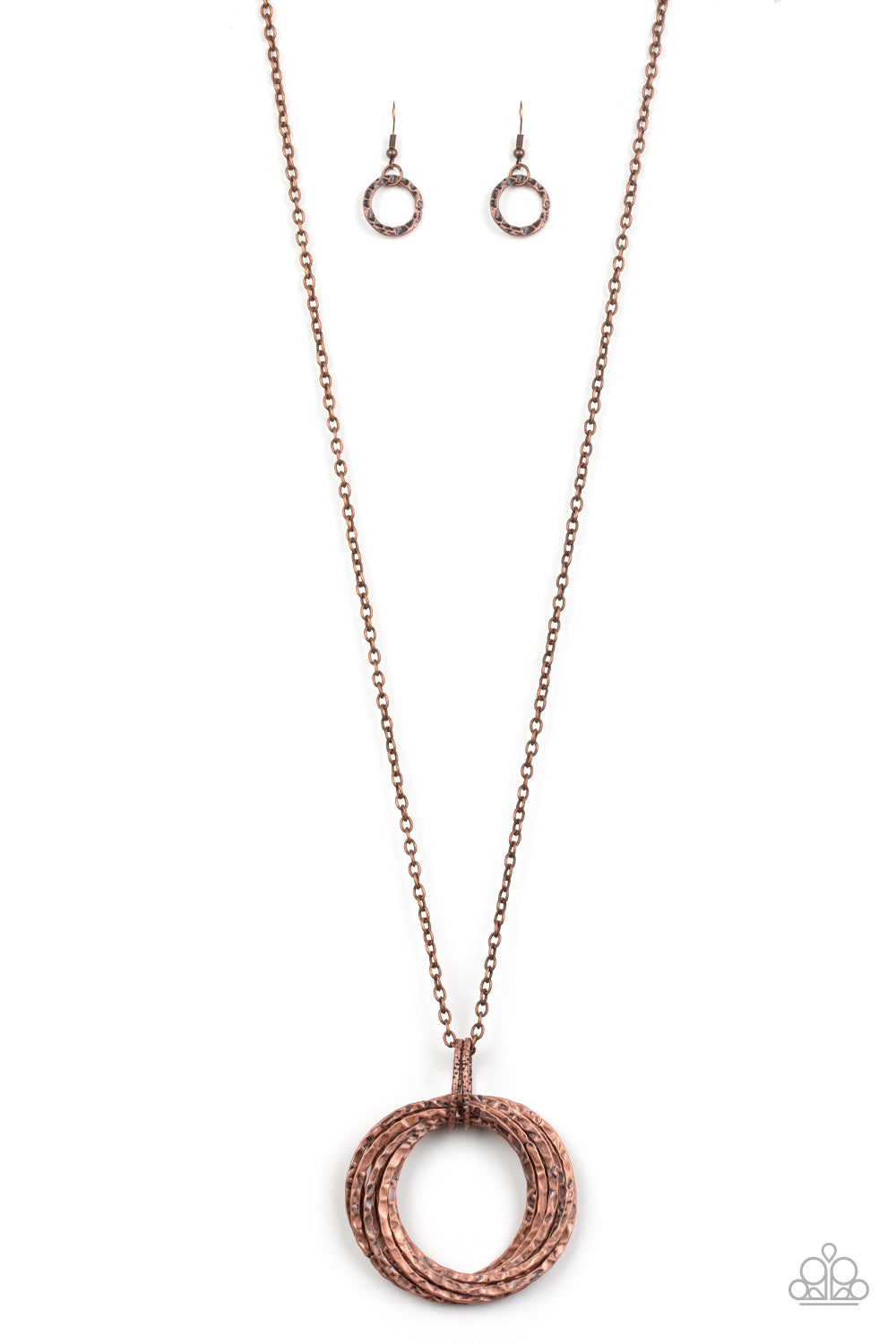 Metal Marathon - copper - Paparazzi necklace