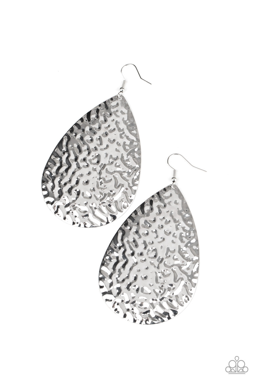 Metallic Mirrors - silver - Paparazzi earrings