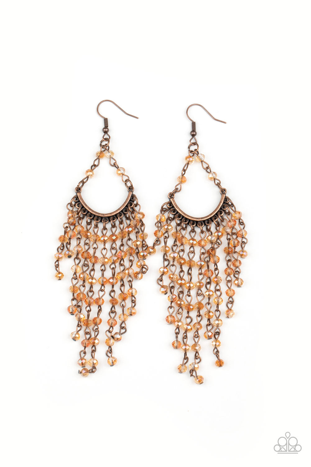 Metro Confetti - copper - Paparazzi earrings
