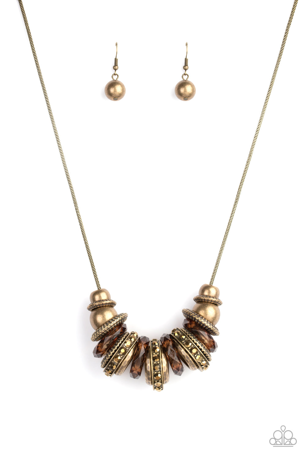 Metro Mantra - brass - Paparazzi necklace