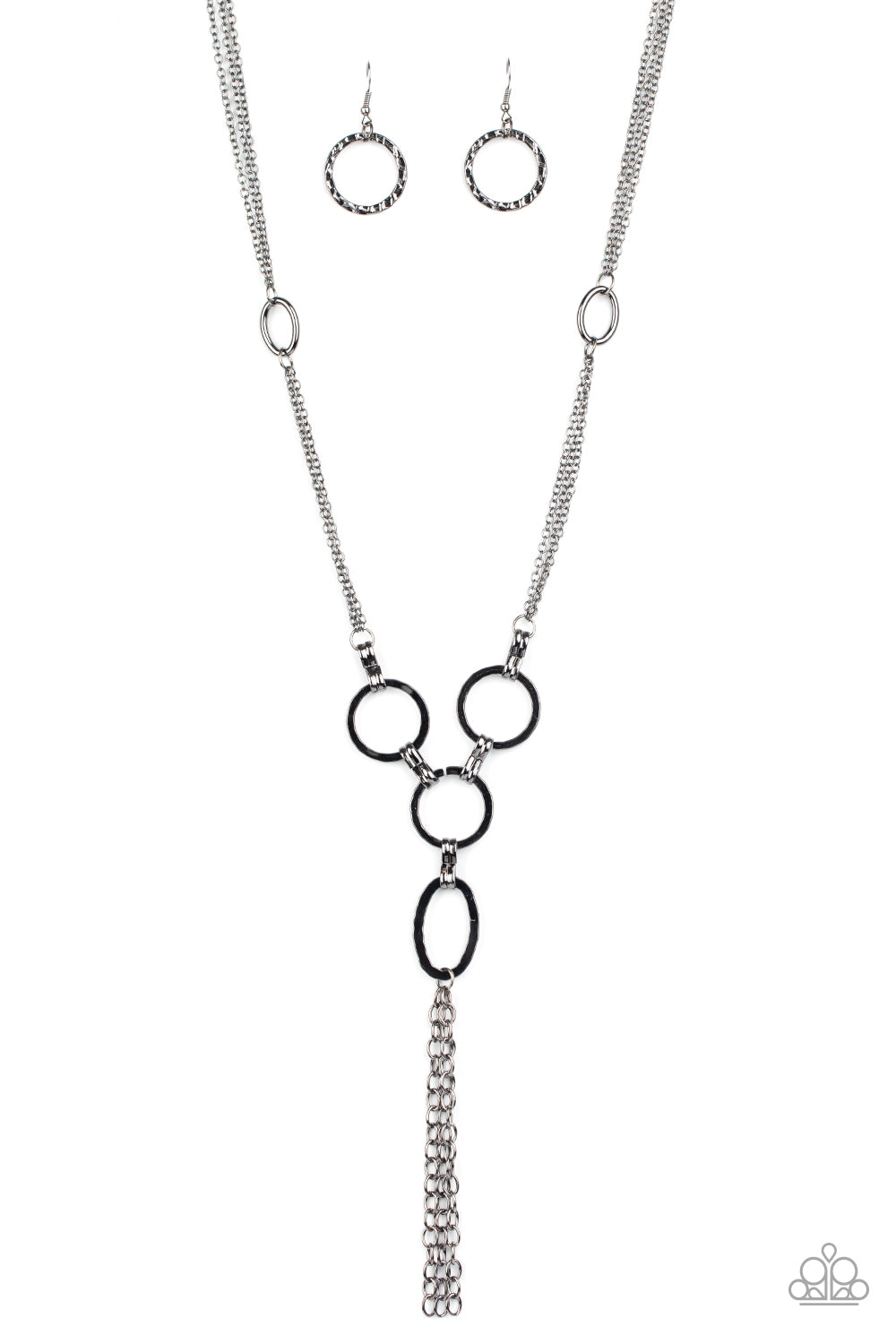 Metro Mechanics - black - Paparazzi necklace