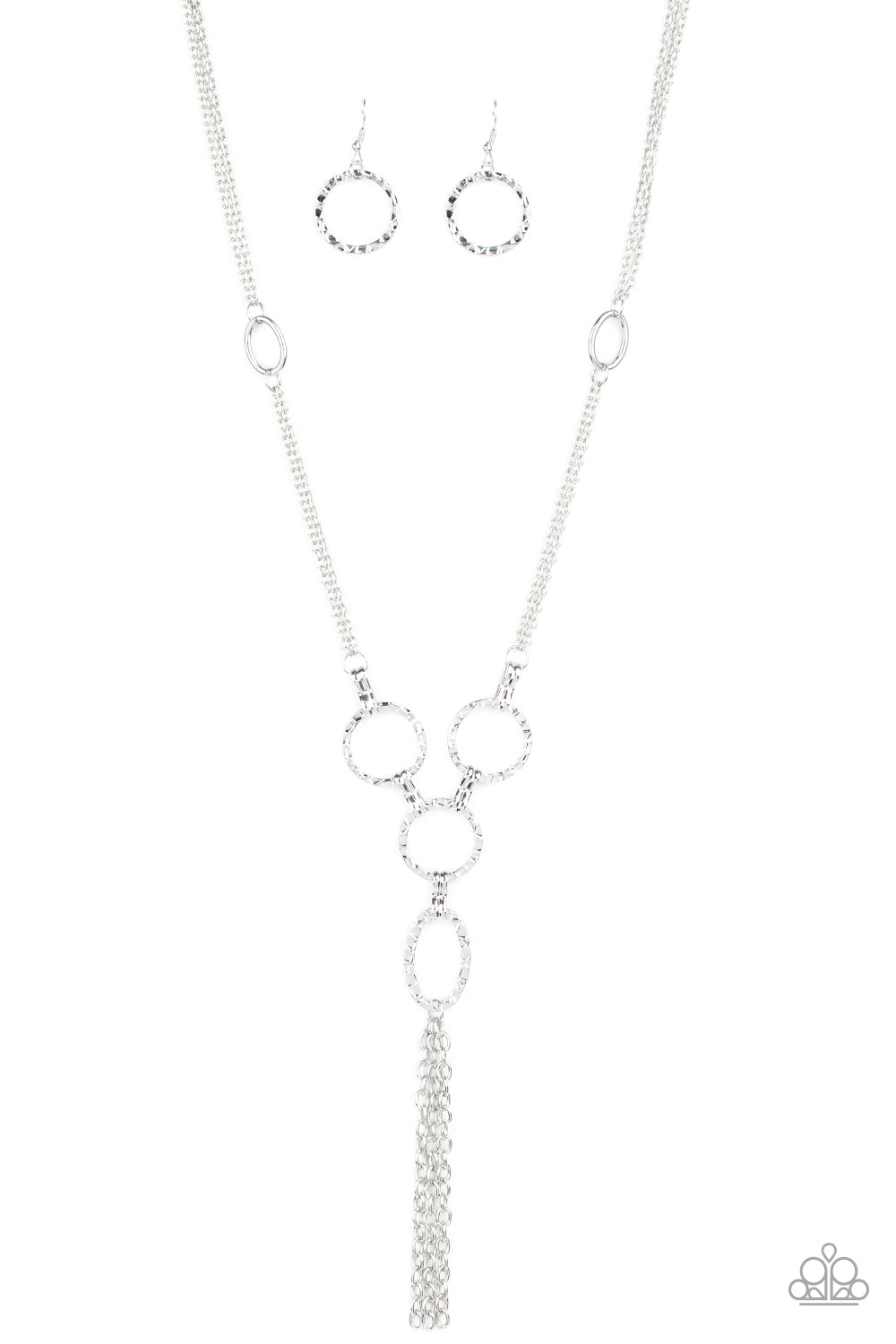 Metro Mechanics - silver - Paparazzi necklace