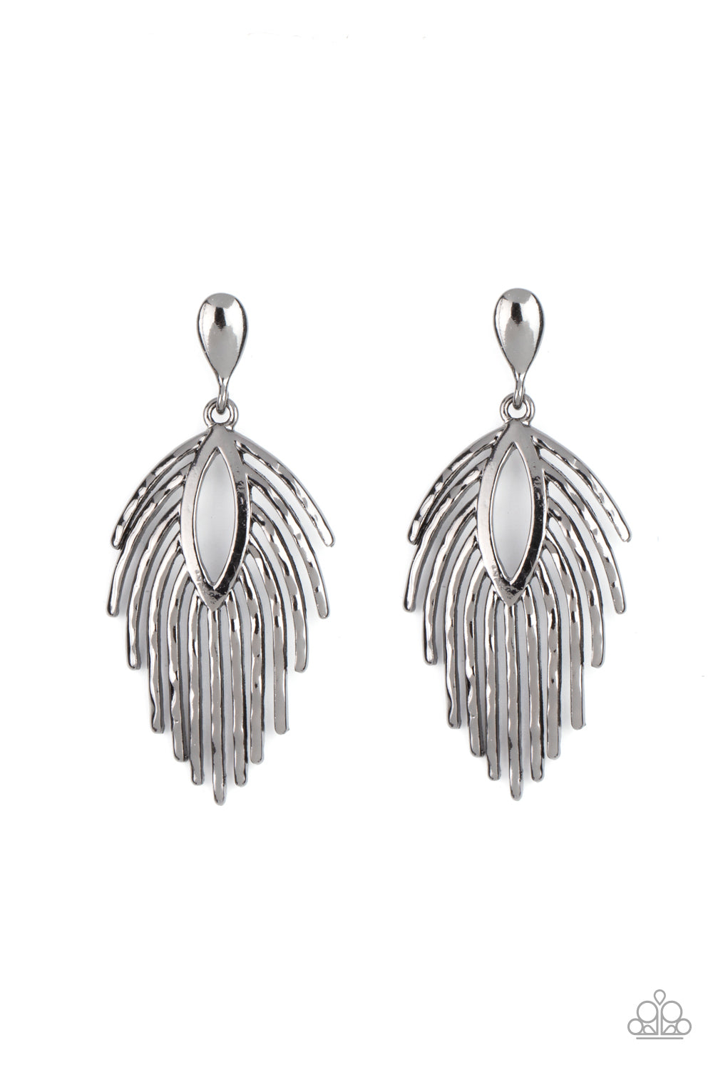 Metro Safari - black - Paparazzi earrings