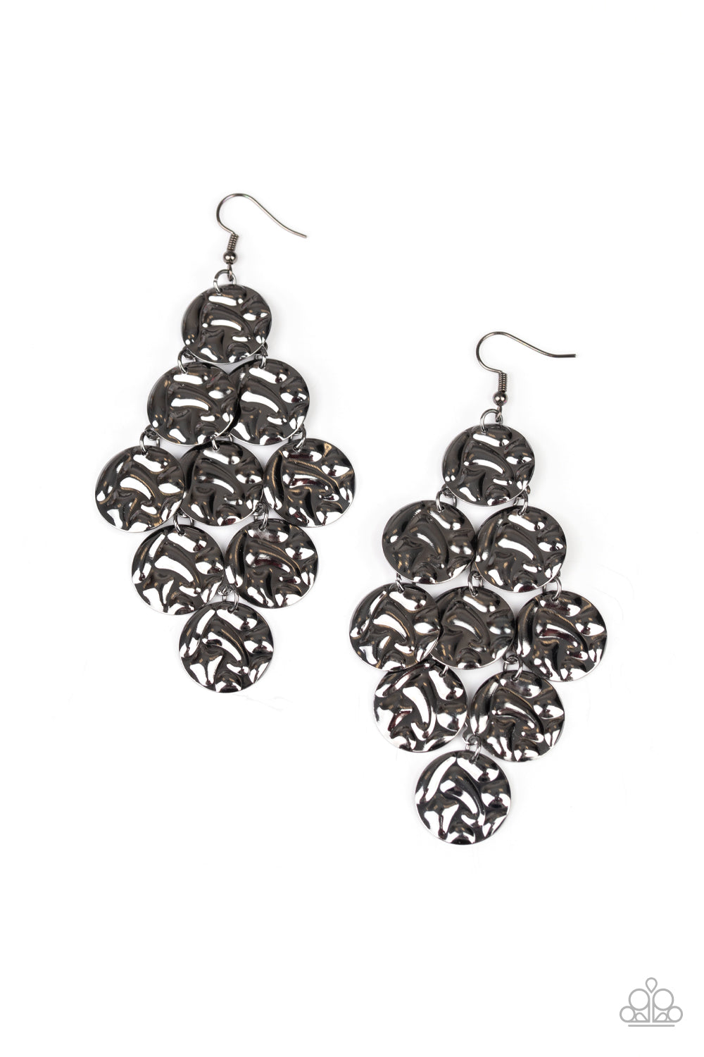 Metro Trend - black - Paparazzi earrings