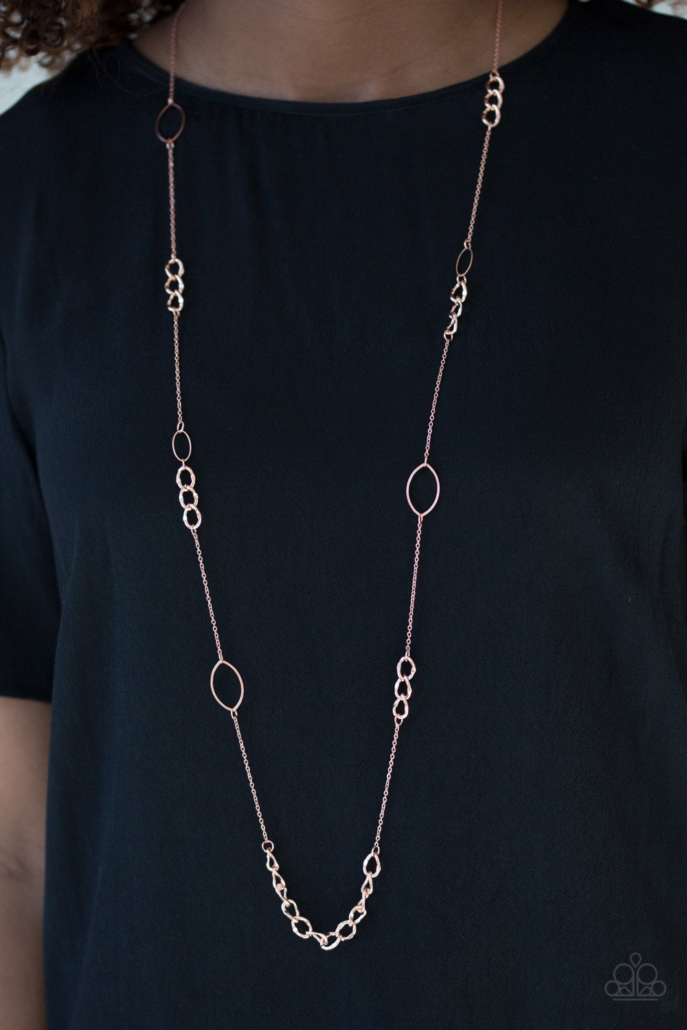 Metro Minimalist - copper - Paparazzi necklace