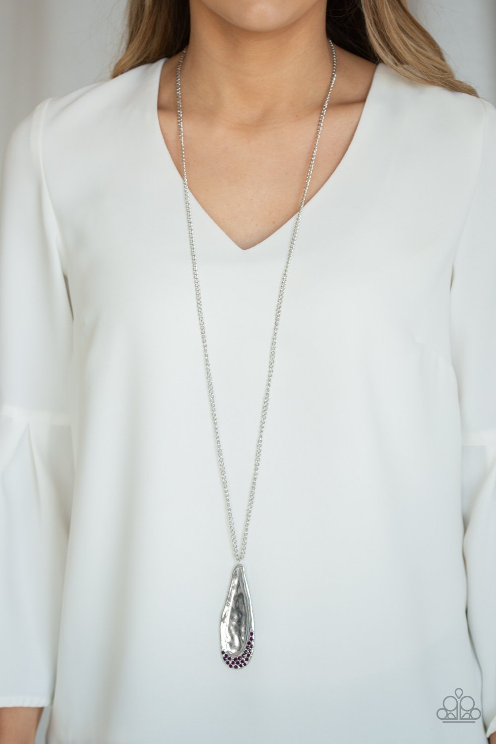 Metro Storm-purple-Paparazzi necklace