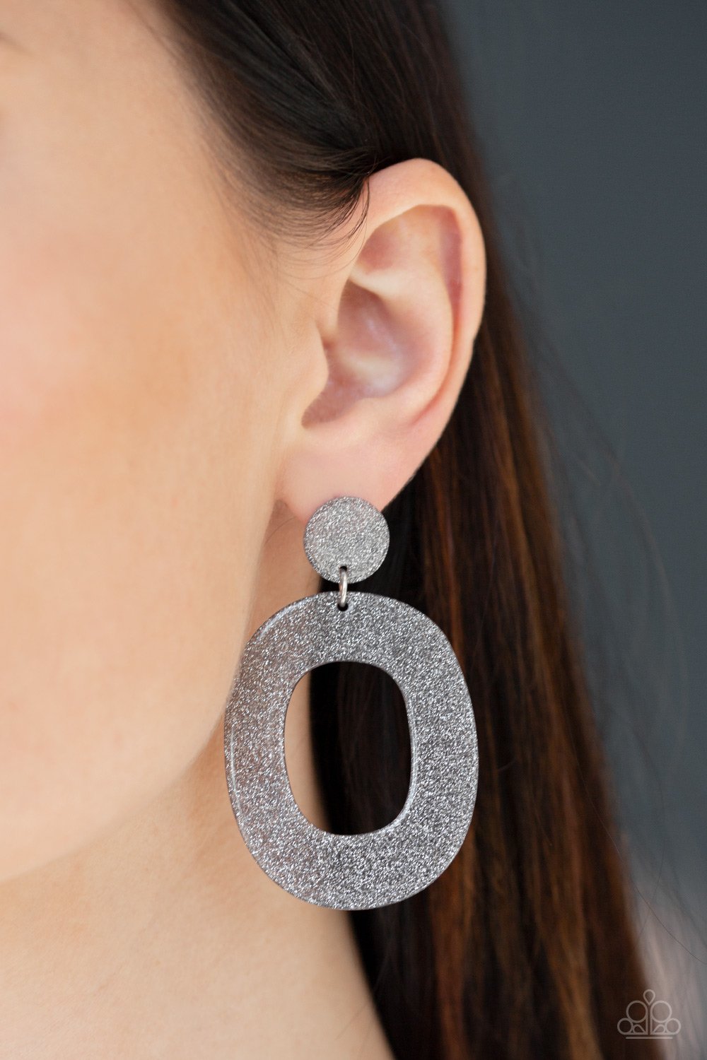 Miami Boulevard - silver - Paparazzi earrings
