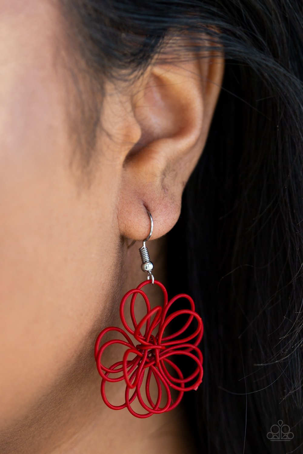 Midsummer Magic - red - Paparazzi earrings