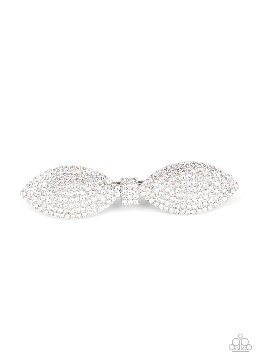 Mind-BOWing Sparkle - white - Paparazzi hair clip