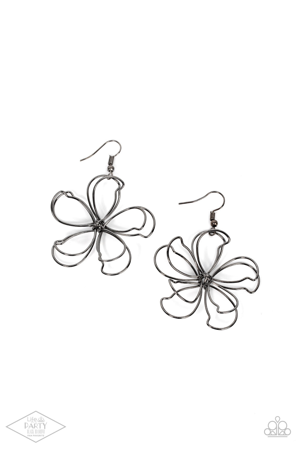 Miss Daisy - Gunmetal - Paparazzi earrings