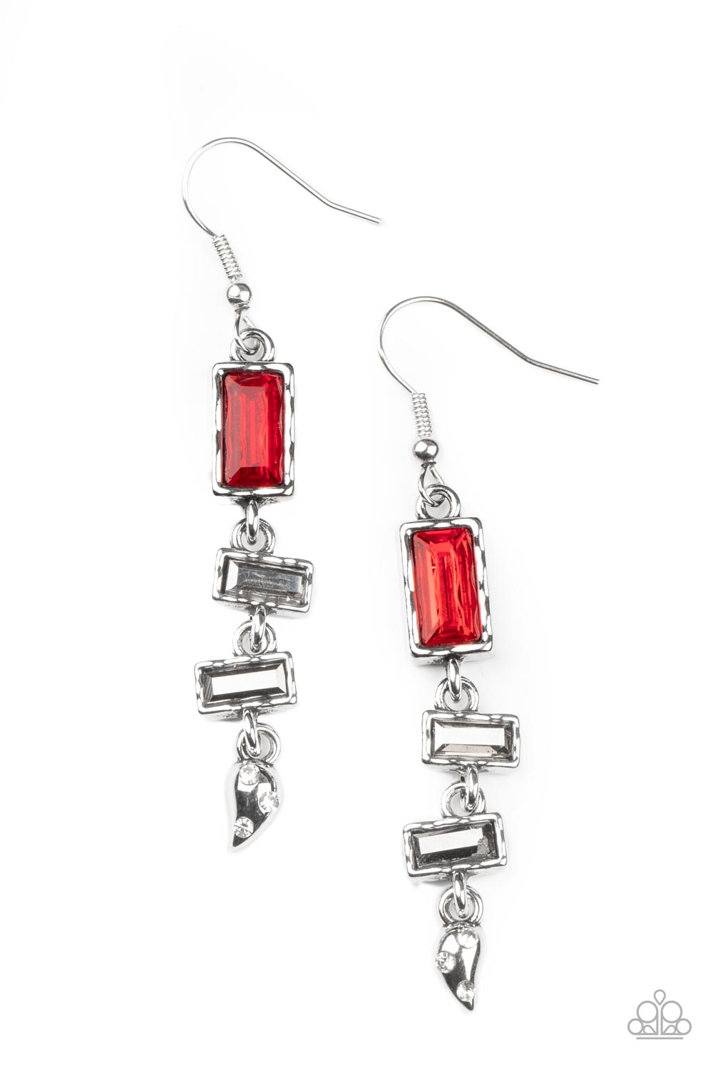 Modern Day Artifact - red - Paparazzi earrings