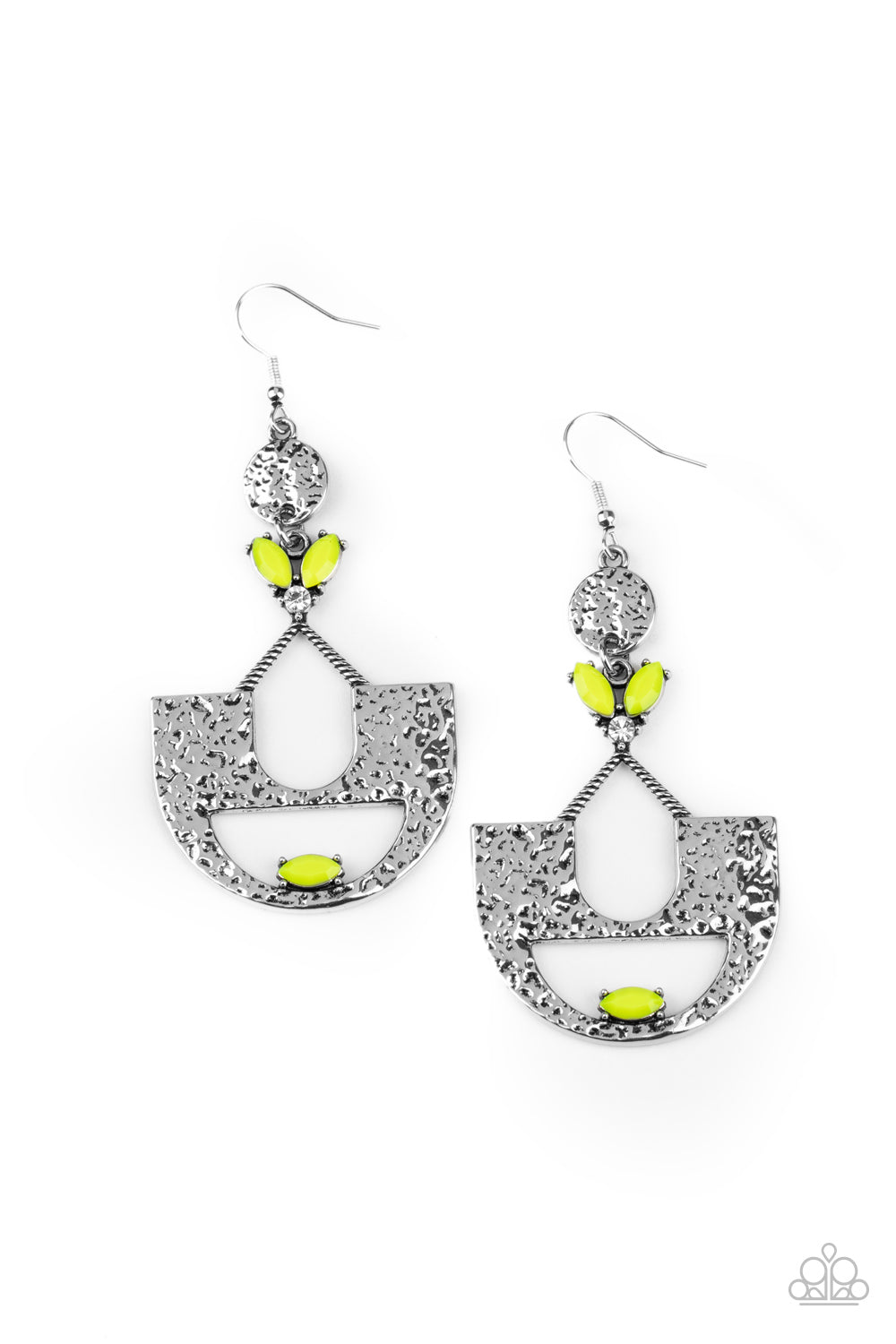 Modern Day Mecca - yellow - Paparazzi earrings