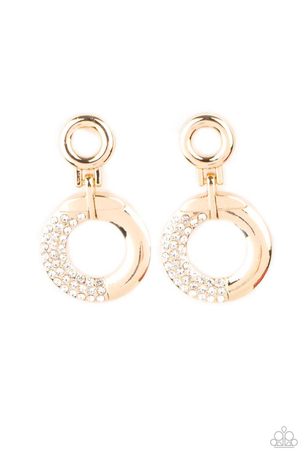 Modern Motivation - gold - Paparazzi earrings