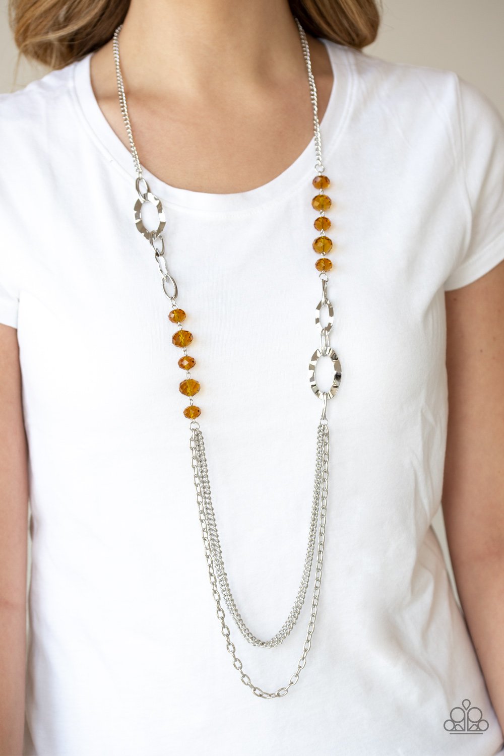 Modern Girl Glam-brown-Paparazzi necklace